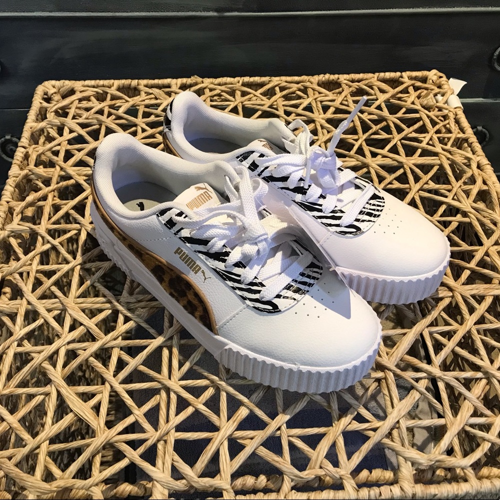Puma Carina Mixed Animal Women’s White Size US 6.5